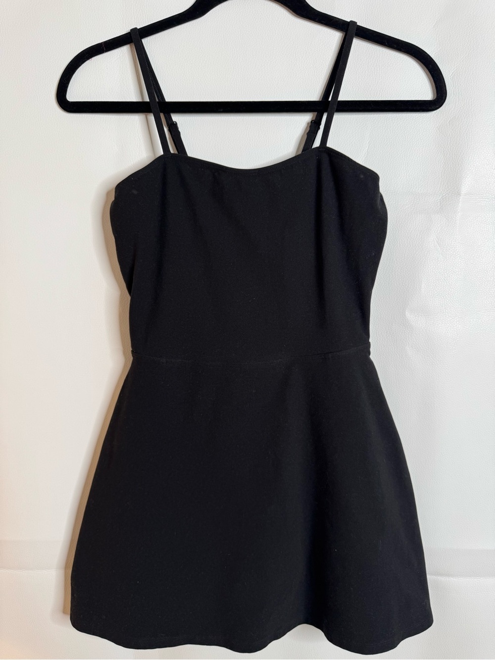 ALO Yoga Black Spaghetti Strap Mini Dress